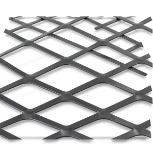Hot Rolled Black Steel Expanded Metal Mesh Thickness 1.8 mm Width 1.22 m Length 6 m