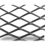 Hot Rolled Black Steel Expanded Metal Mesh Thickness 2.3 mm Width 1.22 M Length 6 M