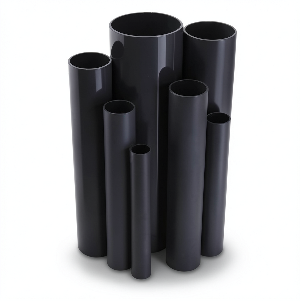 UPVC Pipes Outside Diameter 50 mm Thickness 1.8 mm Black