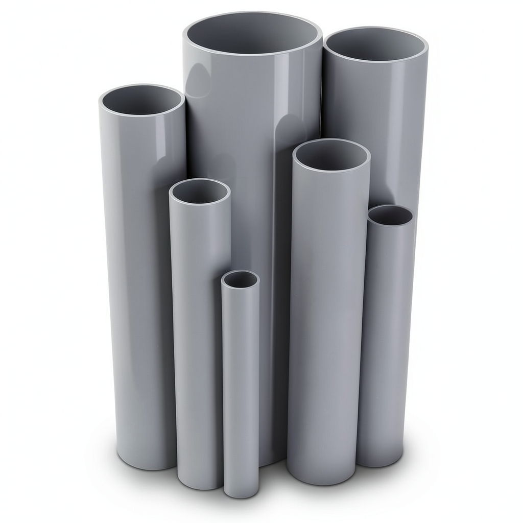 مواسير UPVC قطر خارجي 110 مم سمك 2.2 مم لون رمادي