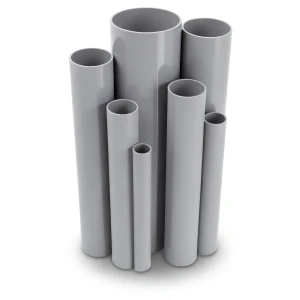 مواسير UPVC قطر خارجي 125 مم سمك 2.5 مم لون رمادي