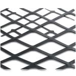 Hot Rolled Black Steel Expanded Metal Mesh 2.3 mm Thick 1.22m Width 4m Length