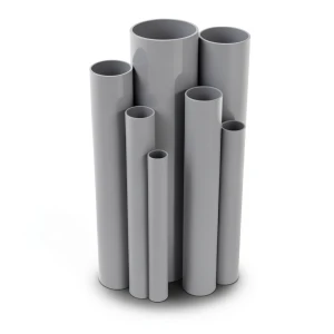 UPVC Pipes Outside Diameter 200 mm Thickness 4.9 mm Gray