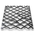 Hot Rolled Black Steel Expanded Metal Mesh Thickness 2.3 mm Width 1.22 m Length 7 m