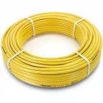أنابيب HDPE نيبروبلاست PE 80 ضغط 6 بار قطر خارجي 40 مم سمك 1.9 مم لون أصفر 