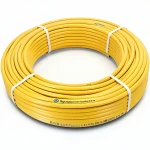 أنابيب HDPE نيبروبلاست PE 80 ضغط 6 بار قطر خارجي 63 مم سمك 2.9 مم لون أصفر 