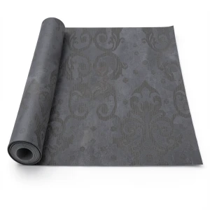 Italian Wallpaper Dark Grey 10m x 0.73m Classic Design