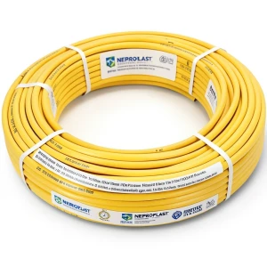 أنابيب HDPE PE 100 ضغط 10 بار قطر 110 مم سمك 6.6 مم لون أصفر | نيبروبلاست