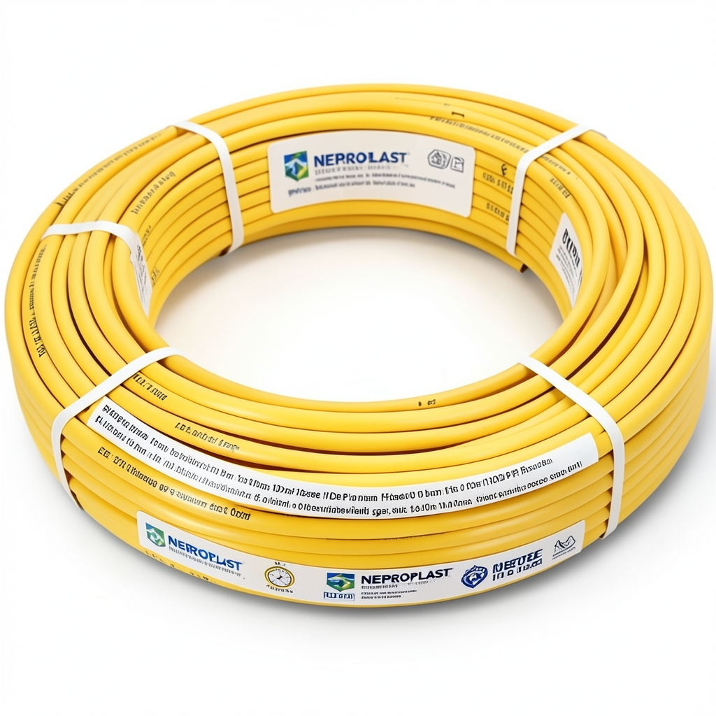 HDPE Pipes PE 100 Pressure 10 Bar Diameter 110 mm Thickness 6.6 mm Yellow | NEPROPLAST