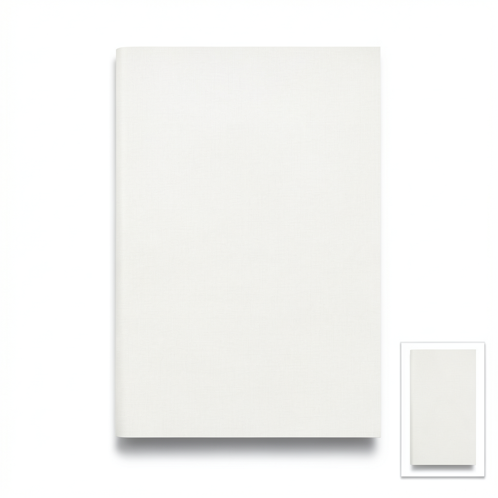 German Plain Wallpaper 10 m x 0.53 m Off White, Model 1021514