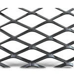 Hot Rolled Black Steel Expanded Metal Mesh 2.3 mm Thick 1.22x5 m
