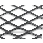Hot Rolled Black Steel Expanded Metal Mesh 2.7 mm Thickness 5m Length 1.22m Width