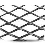Hot Rolled Black Steel Expanded Metal Mesh Thickness 2 mm Width 1.22 m Length 6 m