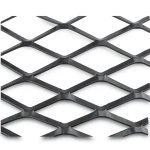 Hot Rolled Black Steel Expanded Metal Mesh Thickness 2.7 mm Width 1.22 m Length 4 m