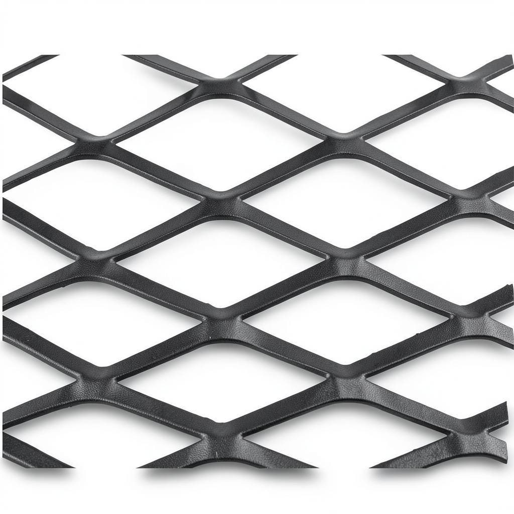Hot Rolled Black Steel Expanded Metal Mesh Thickness 2.7 mm Width 1.22 m Length 4 m