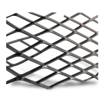 Hot Rolled Black Steel Expanded Metal Mesh Thickness 2.3 mm Width 1.22 M Length 6 M