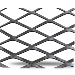 Hot Rolled Black Steel Expanded Metal Mesh 2.7 mm Thickness 1.22x6 m