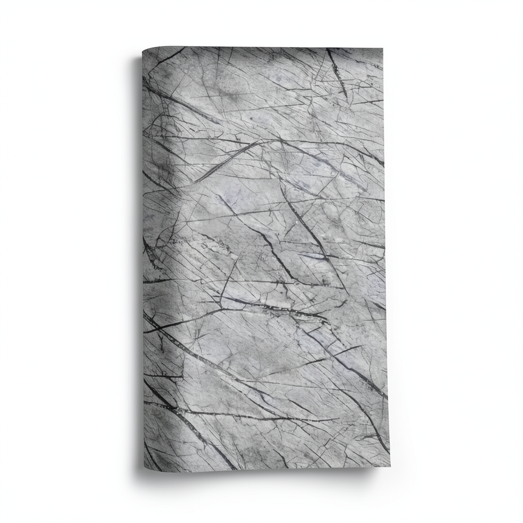 German Wallpaper Patterned 10m x 0.53m Gray Color, Model 474015