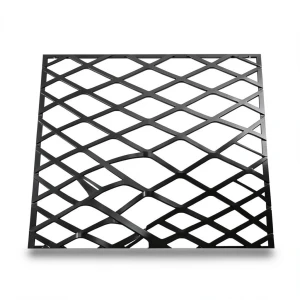 Hot Rolled Black Steel Expanded Metal Mesh Thickness 2 mm Width 1.22 m Length 5 m