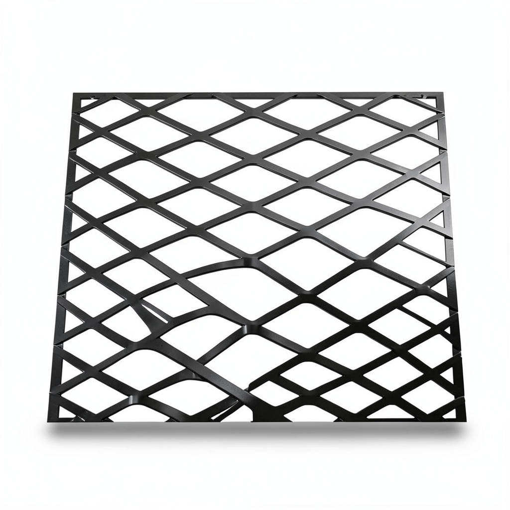Hot Rolled Black Steel Expanded Metal Mesh Thickness 2 mm Width 1.22 m Length 5 m