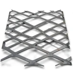 Hot Rolled (Black) Steel Expanded Metal Mesh Thickness 1.8 mm Width 1.22 m Length 7 m