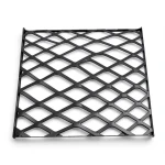Hot Rolled Black Steel Expanded Metal Mesh 2.7 mm Thickness 5m Length 1.22m Width