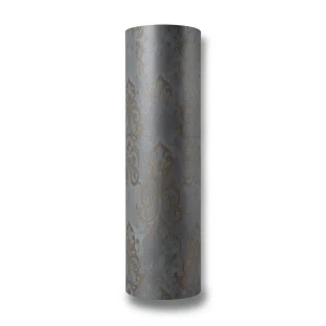 Italian Wallpaper Dark Grey 10m x 0.73m Classic Design