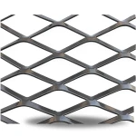 Hot Rolled Black Steel Expanded Metal Mesh Thickness 2.3 mm Width 1.22 m Length 7 m