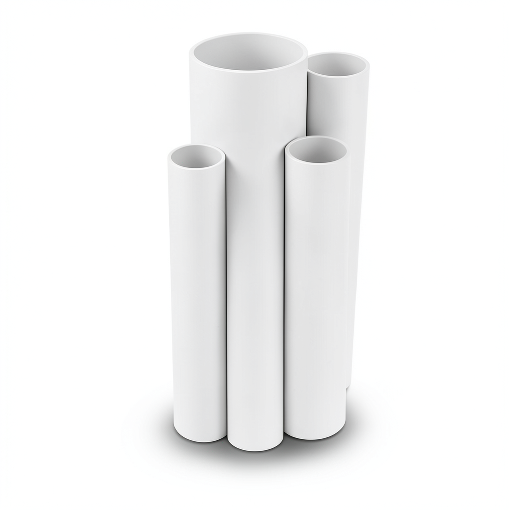 مواسير UPVC قطر خارجي 160 مم سمك 4.1 مم لون أبيض