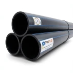 HDPE Pipes PE 80 Pressure 12.5 Bar Outside Diameter 450 mm Thickness 40.9 mm Black | NEPROPLAST