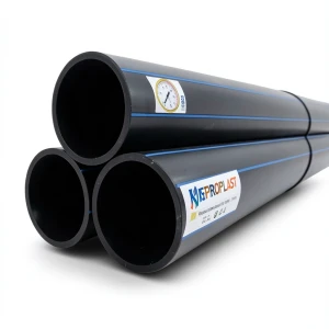 أنابيب HDPE PE 80 ضغط 12.5 بار قطر خارجي 450 مم سمك 40.9 مم لون أسود | نيبروبلاست