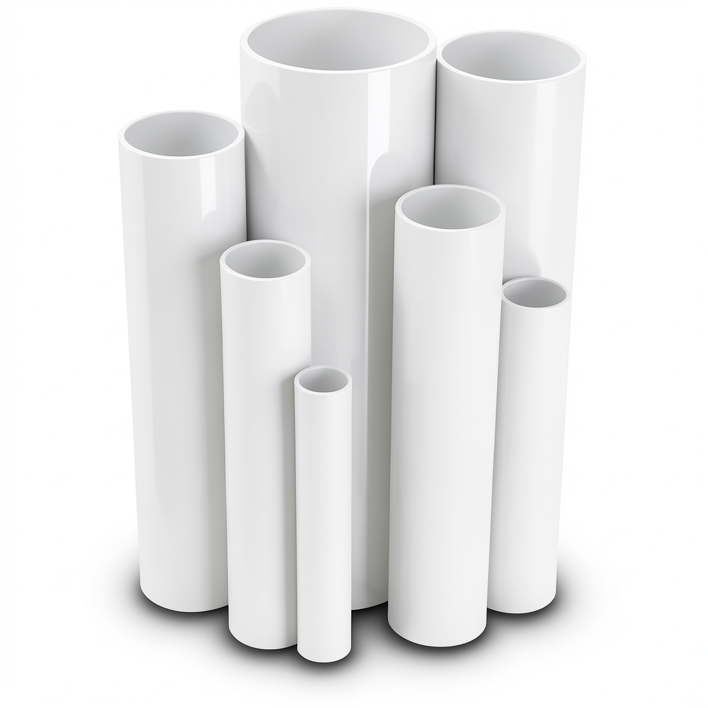 مواسير UPVC قطر خارجي 110 مم سمك 3.2 مم لون أبيض