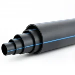 مواسير بلاستيك HDPE ضغط  10 بار [PE 100] قطر خارجي 450 مم  SDR 17  لون اسود مع خط ازرق | شركة المنى