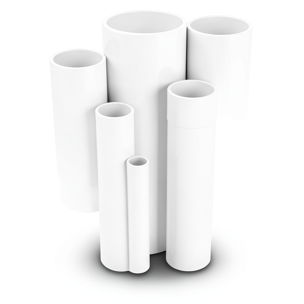 مواسير UPVC قطر خارجي 160 مم سمك 3.3 مم لون أبيض