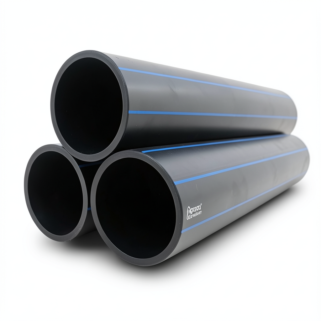 أنابيب HDPE نيبروبلاست PE 80 ضغط 12.5 بار قطر خارجي 560 مم سمك 50.8 مم أسود | نيبروبلاست