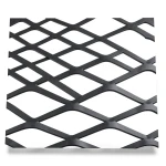 Hot Rolled Black Steel Expanded Metal Mesh Thickness 2 mm Width 1.22 m Length 6 m