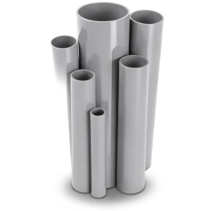 مواسير UPVC قطر خارجي 50 مم سمك 1.8 مم لون رمادي