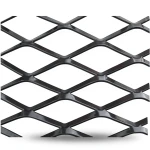 Hot Rolled Black Steel Expanded Metal Mesh Thickness 2.3 mm Width 1.22 M Length 6 M