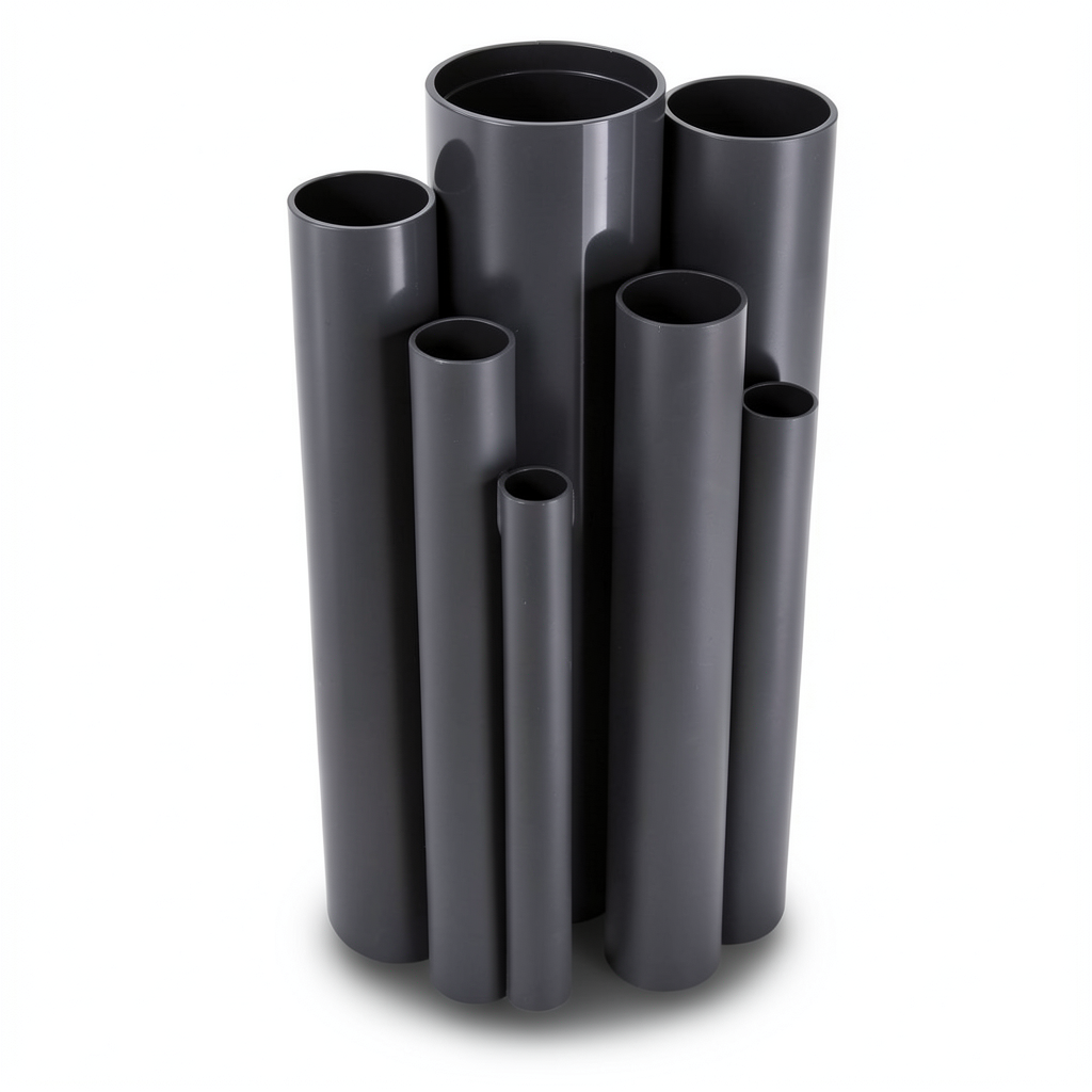 UPVC Pipes Outside Diameter 50 mm Thickness 1.8 mm Black