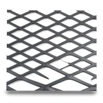 Hot Rolled Black Steel Expanded Metal Mesh 2.7 mm Thickness 1.22x6 m