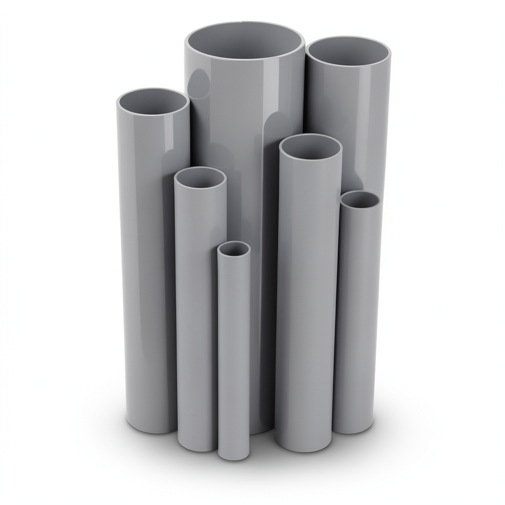 مواسير UPVC قطر خارجي 110 مم سمك 2.2 مم لون رمادي