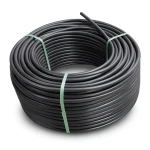 لفة أنابيب HDPE ضغط 12.5 بار PE 80 قطر خارجي 63 مم SDR 11 لون أسود
