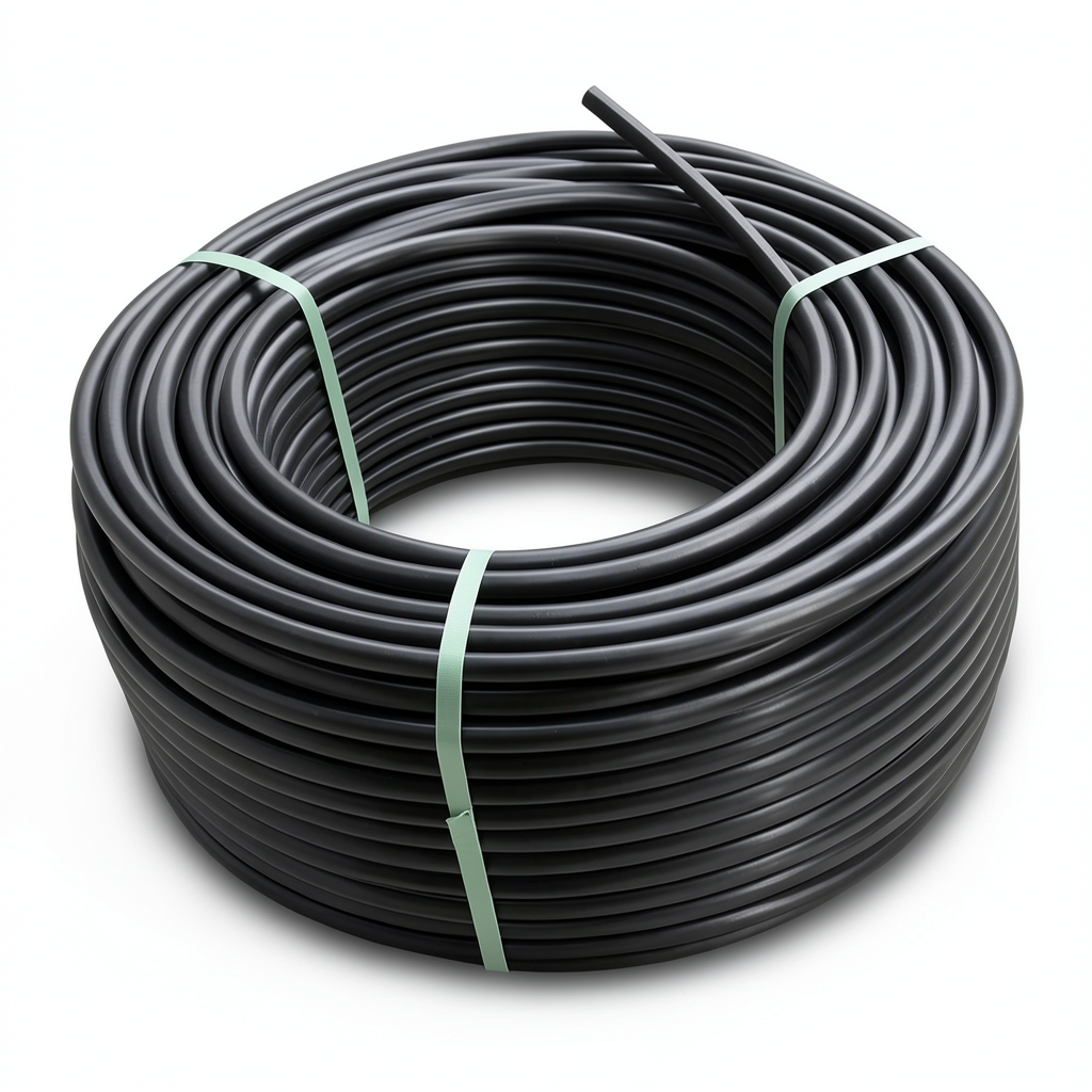 HDPE Coil Pipe PN 12.5 Bar PE 80, 75 mm Diameter, SDR 11, Black