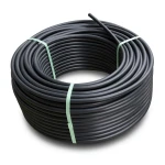 لفة أنابيب بلاستيك HDPE ضغط 12.5 بار PE 80 قطر خارجي 90 مم SDR 11 لون أسود