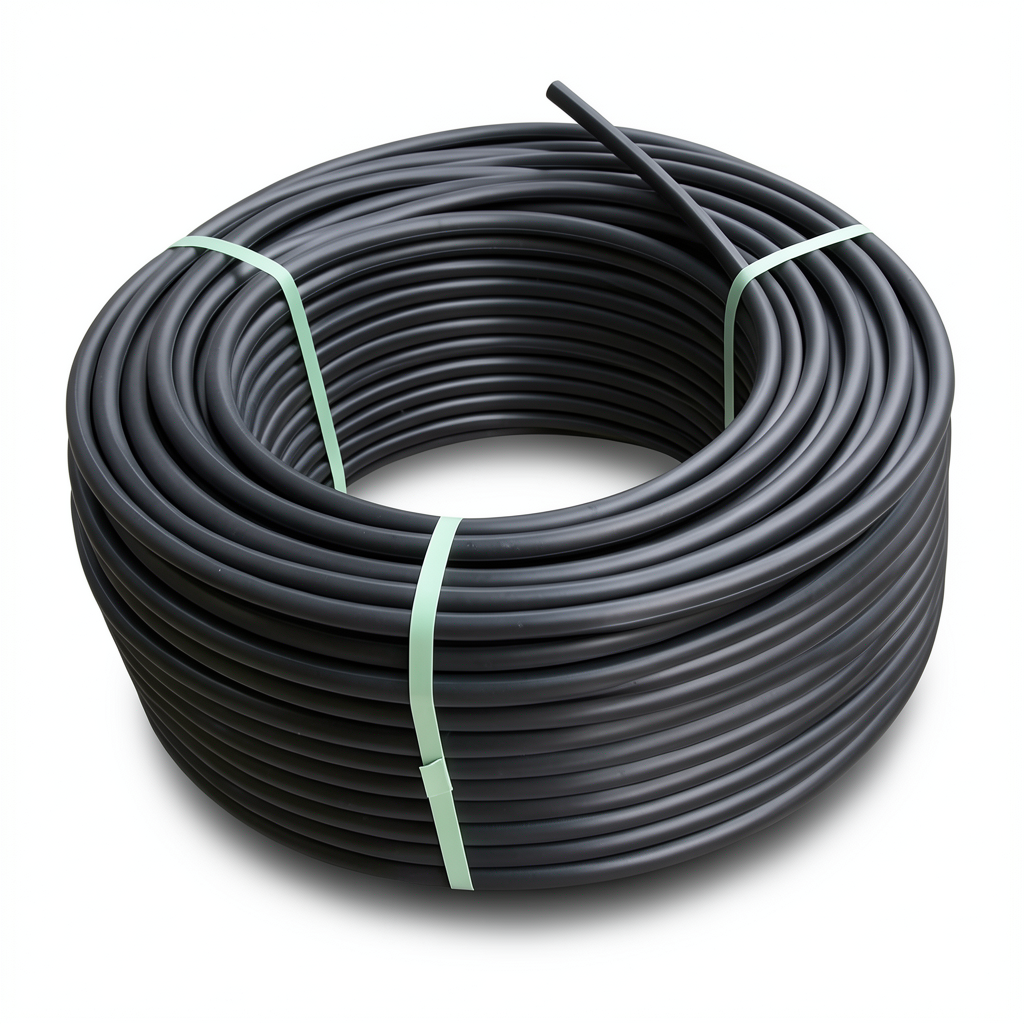 لفة أنابيب بلاستيك HDPE ضغط 12.5 بار PE 80 قطر خارجي 90 مم SDR 11 لون أسود