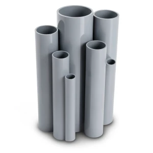 مواسير UPVC قطر خارجي 125 مم سمك 2.5 مم لون رمادي