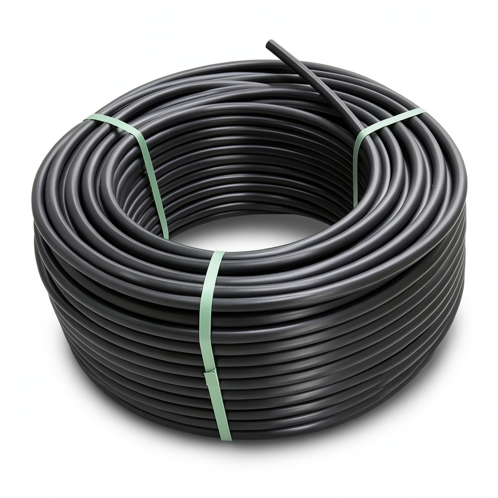 لفة أنابيب HDPE ضغط 12.5 بار PE 80 قطر خارجي 110 مم SDR 11 لون أسود