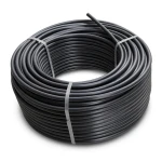 لفة أنابيب بلاستيك HDPE ضغط 12.5 بار PE 80 قطر خارجي 125 مم SDR 11 لون أسود