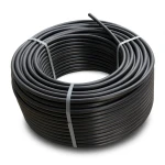 لفة أنابيب HDPE ضغط 12.5 بار PE 80 قطر خارجي 140 مم SDR 11 لون أسود
