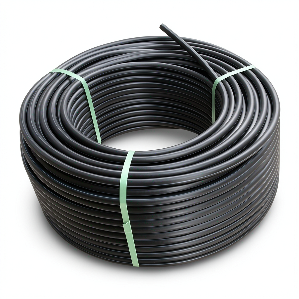 لفة أنابيب HDPE ضغط 12.5 بار PE 80 قطر خارجي 140 مم SDR 11 لون أسود